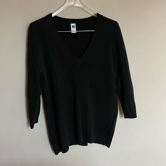 Black Cable Knit Sweater - Picture 2 of 3